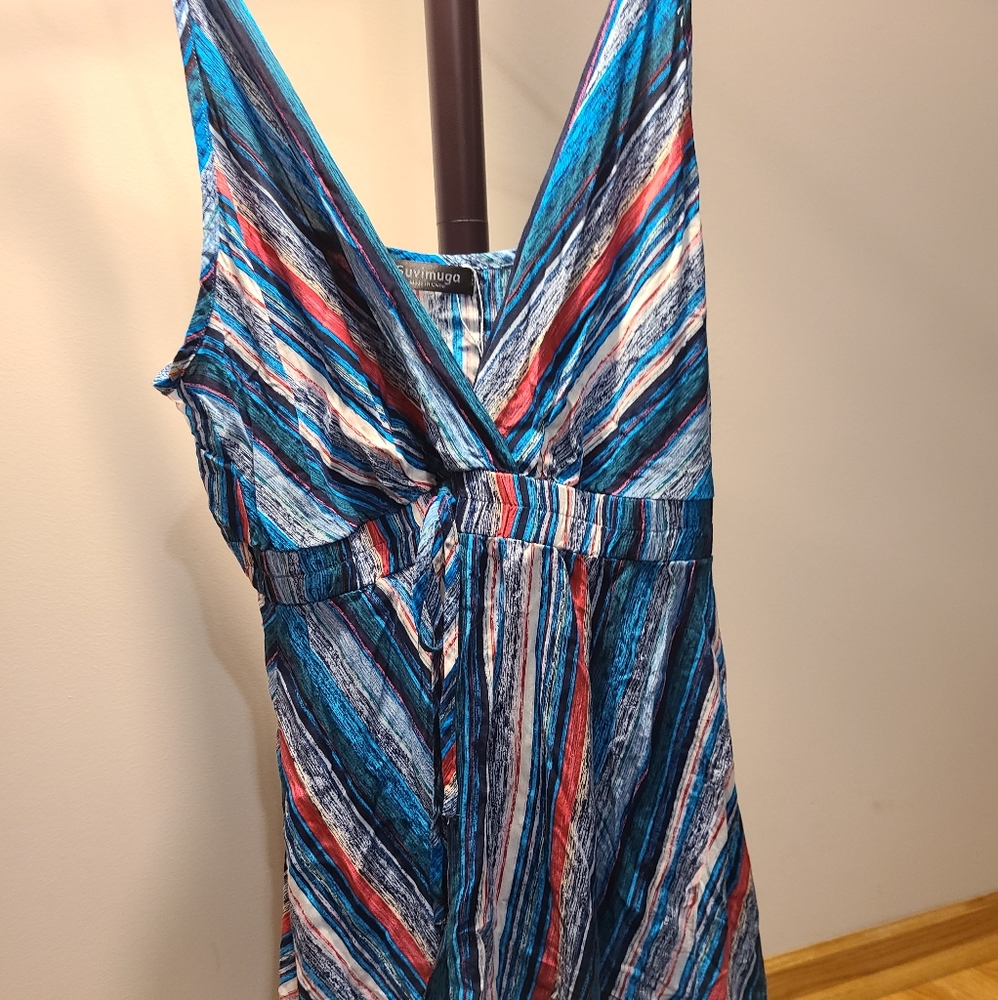 Mid length skinny strapped dress